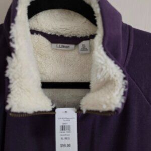 LL Bean fleece zip sweatshirt jacket
